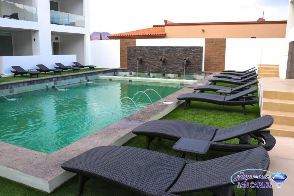 Departamento Turquesa 2 Joyas Del Mar Lägenhet San Carlos Nuevo Guaymas Exteriör bild